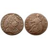 Image 1 : 1775 Counterfeit George III British Halfpenny, Coin Z Family, the â€œPuffy Headâ€ variety. 115.4 gr