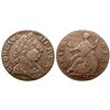 Image 1 : 1775 Counterfeit George III British Halfpenny, Coin Z Family, the â€œPuffy Headâ€ variety. 115.4 gr