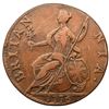 Image 3 : 1775 Counterfeit George III British Halfpenny, Coin Z Family. 154.6 grains.