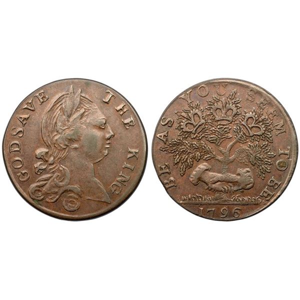 1796 British Evasion Halfpenny.