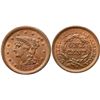 Image 1 : 1853 N-13 R1 Repunched 1 ANACS graded MS62 Red & Brown
