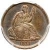 Image 2 : 1837 Liberty Seated Dime without Stars, Large Date PCGS graded XF40, CAC Approved