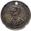Image 2 : (1852) Campaign Medal for Franklin Pierce, Dewitt FP-1852-4, Brass NGC graded MS64 Brown