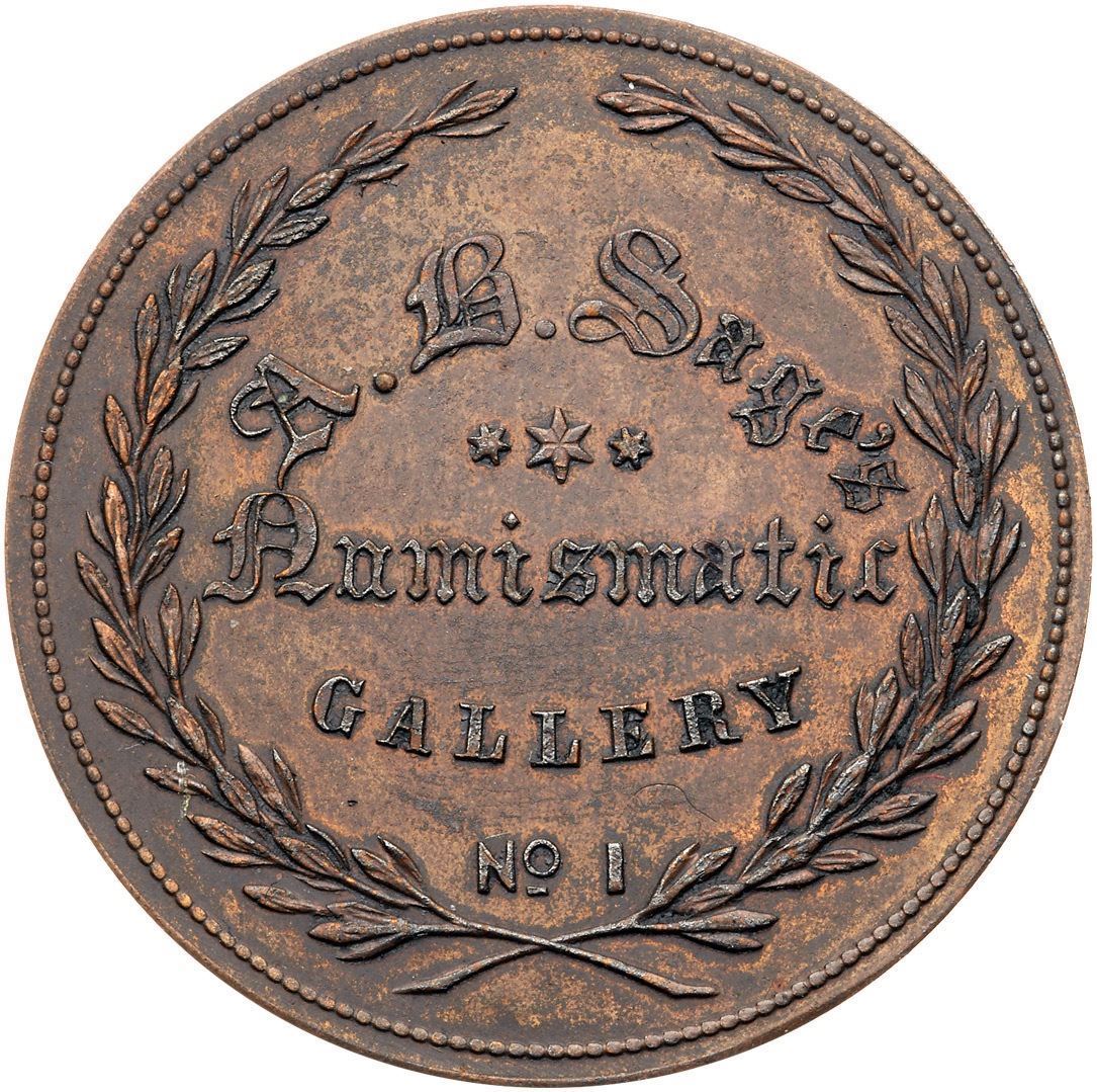 Bushnell Token (undated) Sage's Numismatic Gallery No 1, Bushnell Token EF45