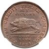 Image 2 : 1834 Hard Times Token (HTT) Rulau HT-9, Low-8, R1, NGC graded MS63 Brown