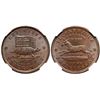 Image 1 : 1837 HTT, HT-33, Low-19, R1, NGC graded MS65 Brown