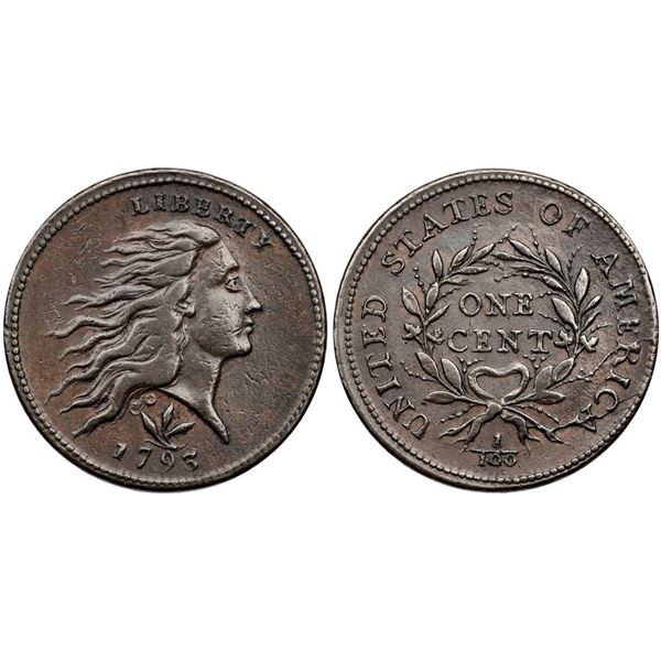 1793 S-9 R2 Wreath Cent VF25