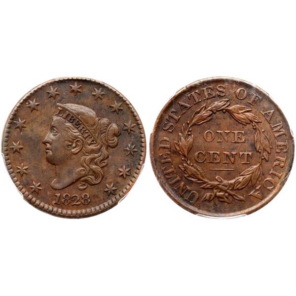 1828 N-4 R4 PCGS XF Detail, Scratch