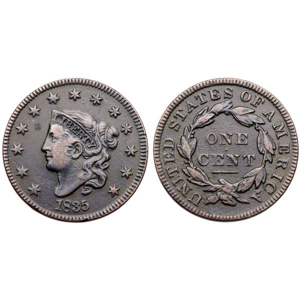 1835 N-9 R4 Large 8, Head of 1834 F15