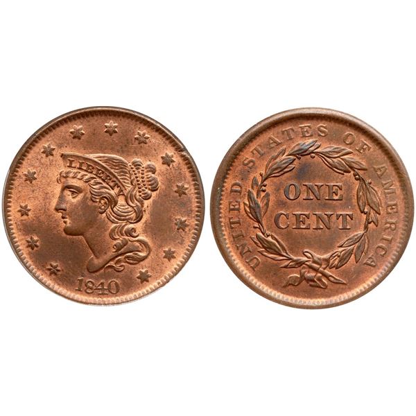 1840 N-6 R1 ANACS graded MS64RB.