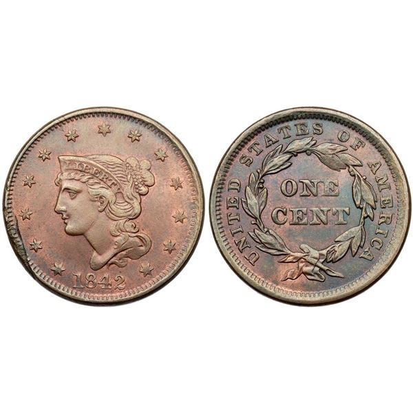 1842 N-7 R3+ Large Date MS60