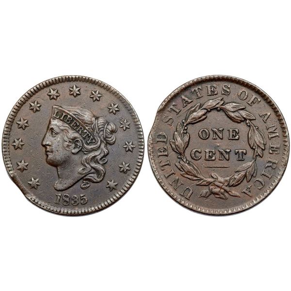 1835 N-1 R1 Large 8, Head of 1834 VF30