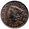 Image 2 : 1820/19 N-3 Overdate Small 20 over 19 PCGS graded MS63 Brown, CAC Approved