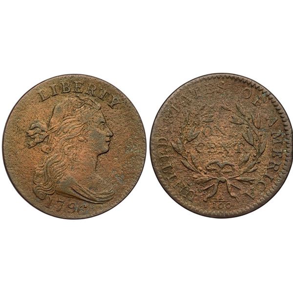 1796 S-112 R4+ Draped Bust VG7