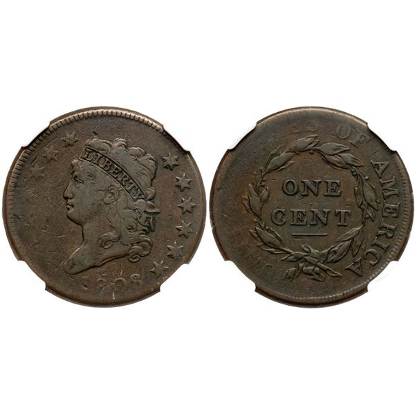 1808 S-278 R3 NGC graded VF25