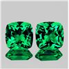 Image 1 : Natural Emerald Green Topaz Pair  {Flawless-VVS1}