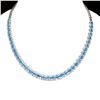 Image 1 : Natural Paraiba Neon Blue  Apatite Necklace