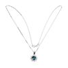 Image 3 : Natural London Blue Topaz Necklace