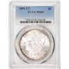 Image 1 : 1891-CC $1 Morgan Silver Dollar Coin PCGS MS63