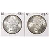 Image 1 : Lot of 1884-1885 $1 Morgan Silver Dollar Coins