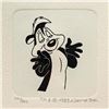 Image 2 : Looney Tunes "Pepe Le Pew" Limited Edition Etching On Peper