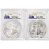 Image 1 : Lot of (2) 2016 $1 American Silver Eagle Coins PCGS MS70