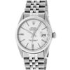 Image 2 : Rolex Mens Stainless Steel Silver Index Datejust Wristwatch