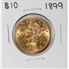 Image 1 : 1899 $10 Liberty Head Eagle Gold Coin