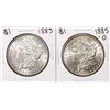 Image 1 : Lot of 1885 & 1885-O $1 Morgan Silver Dollar Coins
