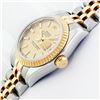 Image 4 : Rolex Ladies Two Tone Champagne Index Datejust Wristwatch