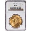 Image 1 : 1904 $20 Liberty Head Double Eagle Gold Coin NGC MS61