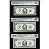 Image 1 : (3) Consecutive 1985 $100 Federal Reserve Notes Fr.2171-G PMG Superb Gem Unc 67EPQ