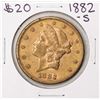 Image 1 : 1882-S $20 Liberty Head Double Eagle Gold Coin