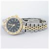 Image 4 : Rolex Ladies Two Tone Black Index Diamond Date Wristwatch
