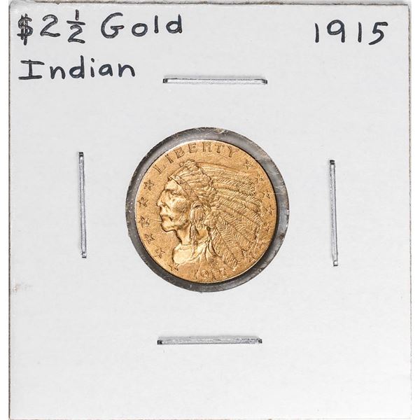 1915 $2 1/2 Indian Head Quarter Eagle Gold Coin