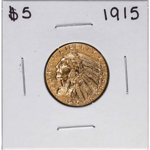 1915 $5 Indian Head Half Eagle Gold Coin