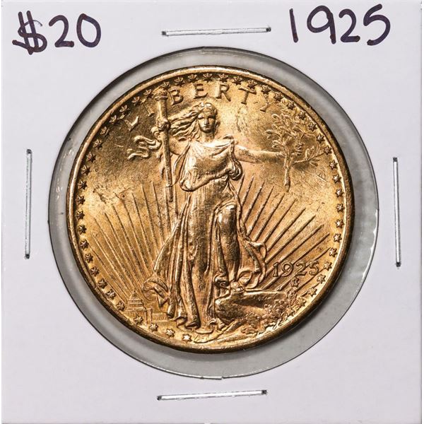 1925 $20 St. Gaudens Double Eagle Gold Coin