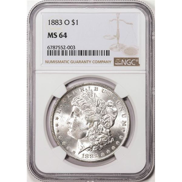 1883-O $1 Morgan Silver Dollar Coin NGC MS64