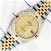 Image 2 : Rolex Mens Two Tone Champagne Ruby and Diamond Datejust Wristwatch