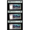 Image 1 : (3) Consecutive 2017 Djibouti 40 Francs Bank Notes PMG Superb Gem Uncirculated 67EPQ