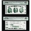 Image 1 : Set of Giori Test Note Washington & Lincoln Memorial PMG Gem Uncirculated 65EPQ