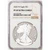 Image 1 : 2020-W $1 Proof American Silver Eagle Coin NGC PF69 Ultra Cameo