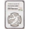 Image 1 : 1974FM $1 British Virgin Island Proof Silver Dollar Coin NGC PF69 Ultra Cameo