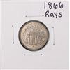 Image 1 : 1866 with Rays Shield Nickel Coin
