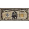 Image 1 : 1934A $5 North Africa WWII Emergency Issue Silver Certificate Note