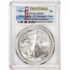 Image 1 : 2021-(S) Type 2 $1 American Silver Eagle Coin PCGS MS69 First Strike Emergency Issue