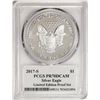 Image 2 : 2017-S $1 Proof American Silver Eagle Coin PCGS PR70DCAM Limited Edition Proof Set