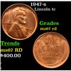 Image 1 : 1947-s Lincoln Cent 1c Grades GEM++ Unc RD