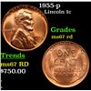 Image 1 : 1955-p Lincoln Cent 1c Grades GEM++ Unc RD