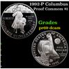 Image 1 : Proof 1992-P Columbus Modern Commem Dollar $1 Grades GEM++ Proof Deep Cameo